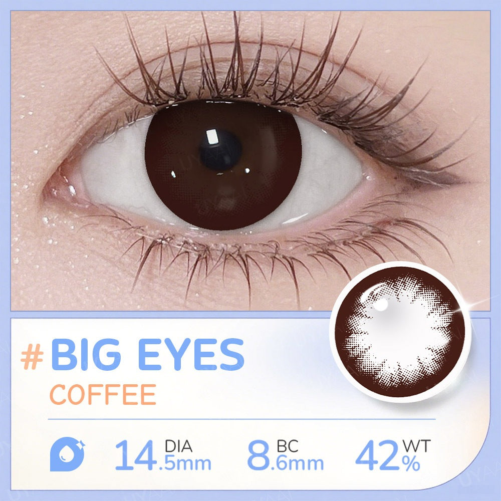 UYAAI softlens 14.5MM Minus 0.00 s/d -6.00 Mata Korea seri Snow Ball Sepasang LENSA KONTAK  6Bulan