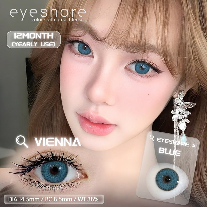 Eyeshare Softlens Vienna Gray 1 Pasang 14.5mm Lensa Kontak