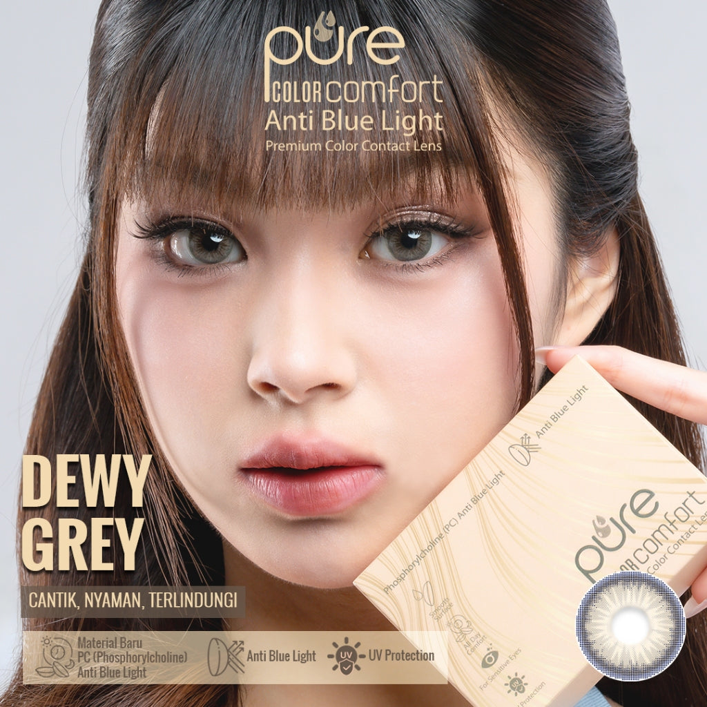 PURE COLOR COMFORT ANTI BLUE LIGHT SOFTLENS PREMIUM - by IRISLAB - diameter 14.5mm - Water Cntent 55% - Anti Blue light - Anti UV - SOFTLENS - SOFLENS