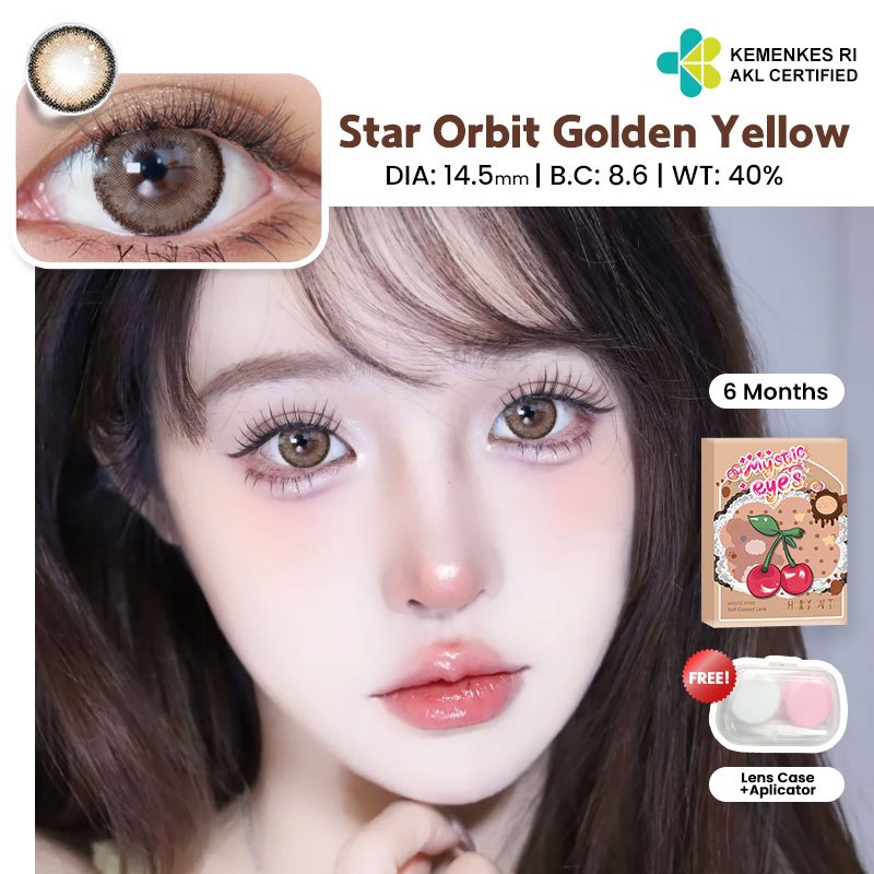 Mysticeyes 14.5mm Brown Contact Lenses (40% Water Content) - 6 Month Use