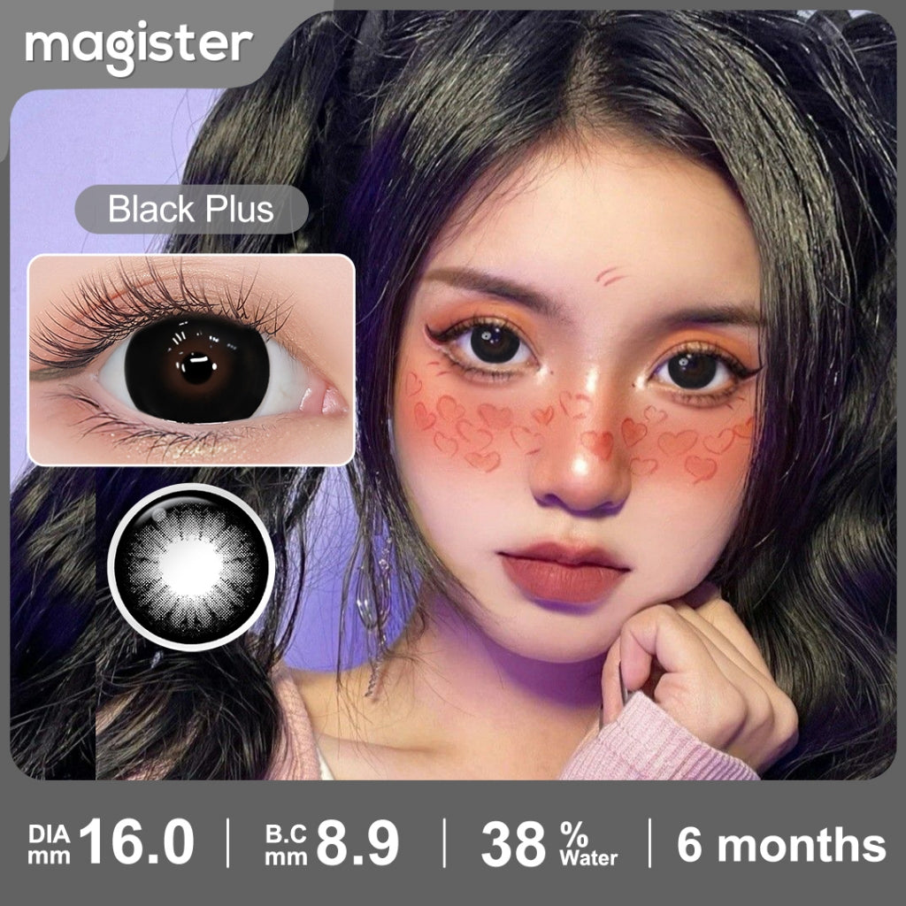 Magister Softlens 16mm Big Eyes Soflen Hitam Coklat Soflens Normal Doll Eyes 1Pair 6Months