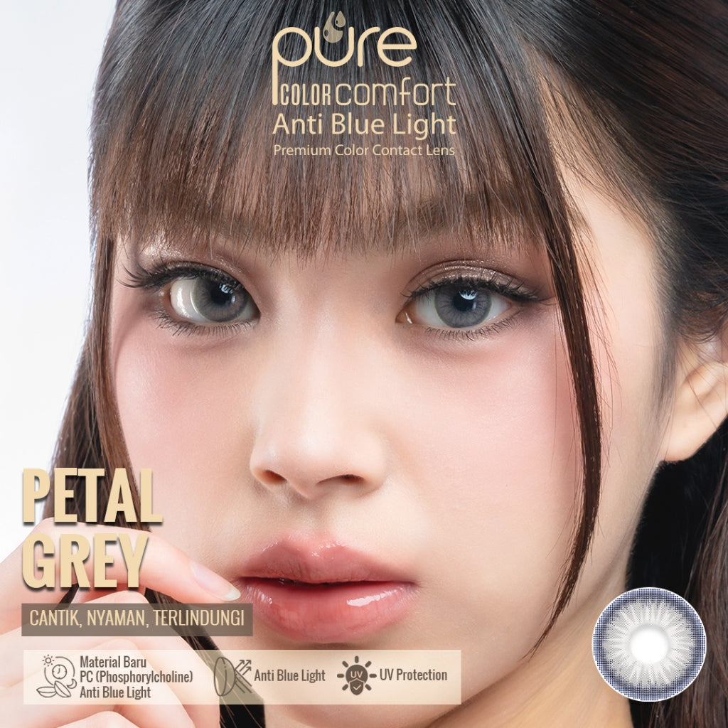PURE COLOR COMFORT ANTI BLUE LIGHT SOFTLENS PREMIUM - by IRISLAB - diameter 14.5mm - Water Cntent 55% - Anti Blue light - Anti UV - SOFTLENS - SOFLENS