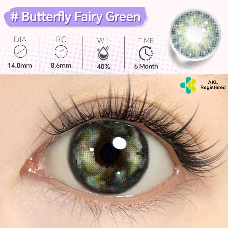 Mysticeyes Softlens  Blue Lens Cosplay Lenses Green Softlens Normal 14.0-14.5MM