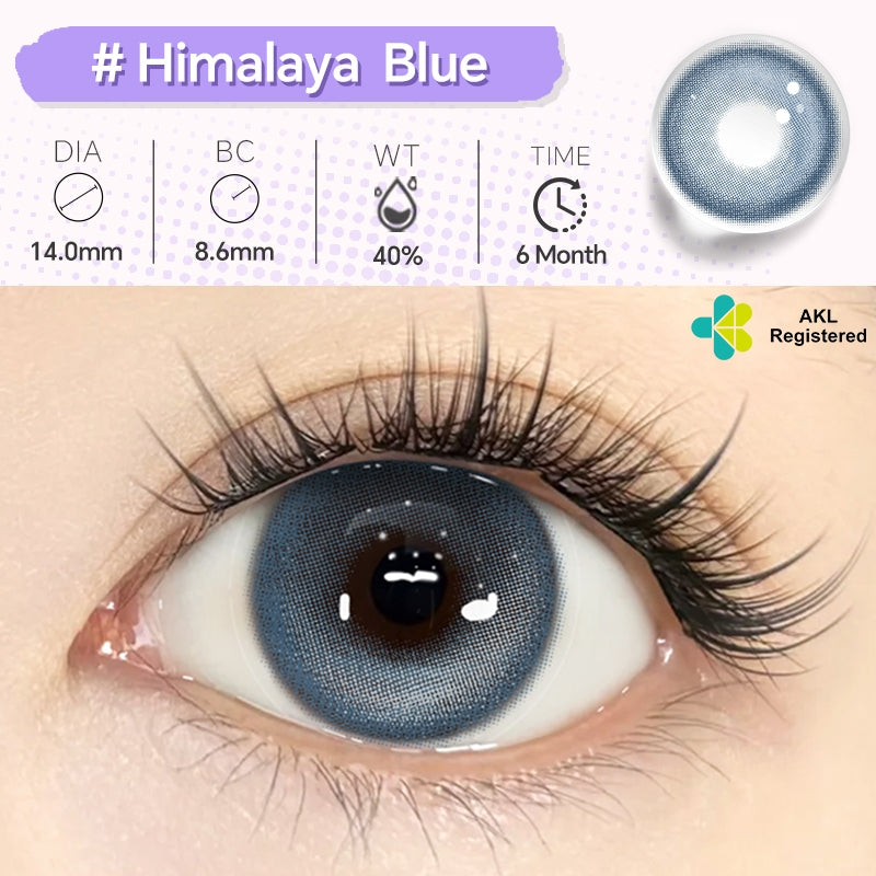 Mysticeyes Softlens  Blue Lens Cosplay Lenses Green Softlens Normal 14.0-14.5MM