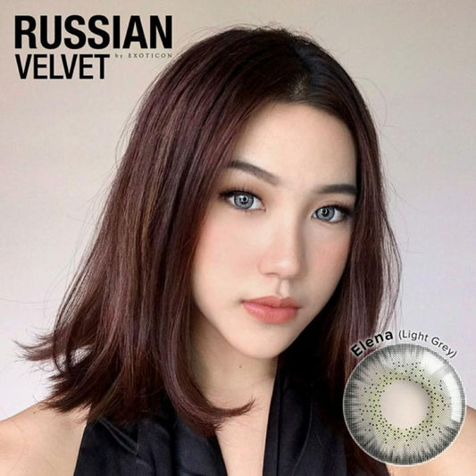 Softlens RUSIAN ELENA LIGHT GRAY 14.5 MM by CTK MINUS -0.50 S.D -6.00/Softlens Kiossoftlens25