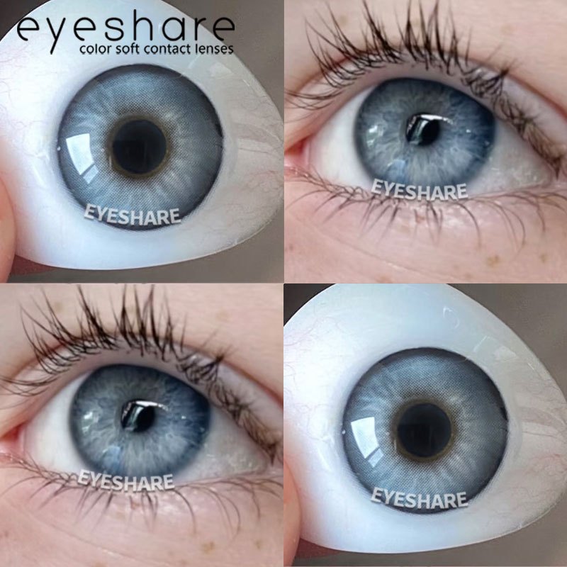 Eyeshare Softlens Minus (0.00~-7.00) Venice Gray 1Pasang Lensa Kontak Minus Softlens Gray