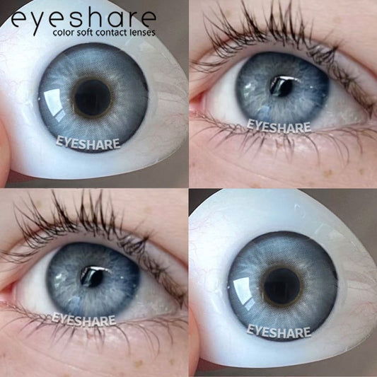 Eyeshare Softlens Minus (0.00~-7.00) Venice Gray 1Pasang Lensa Kontak Minus Softlens Gray