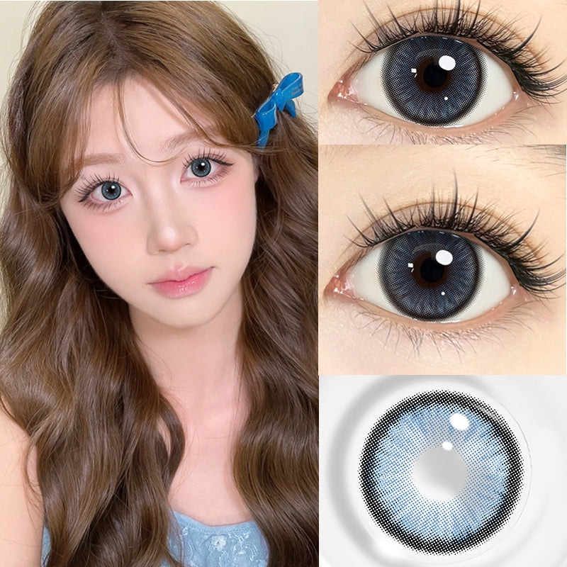Softlens Minus (0.00s/d - 6.00) Mysticeyes Softlens Dawn Brown/Dawn grey Softlens14.5mm freelenscase