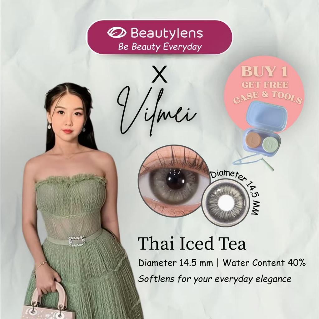 BEAUTYLENS Live02 Milk Tea 14.5mm | Meguro Big Eye Lenses | Normal & Minus | Colored Contacts