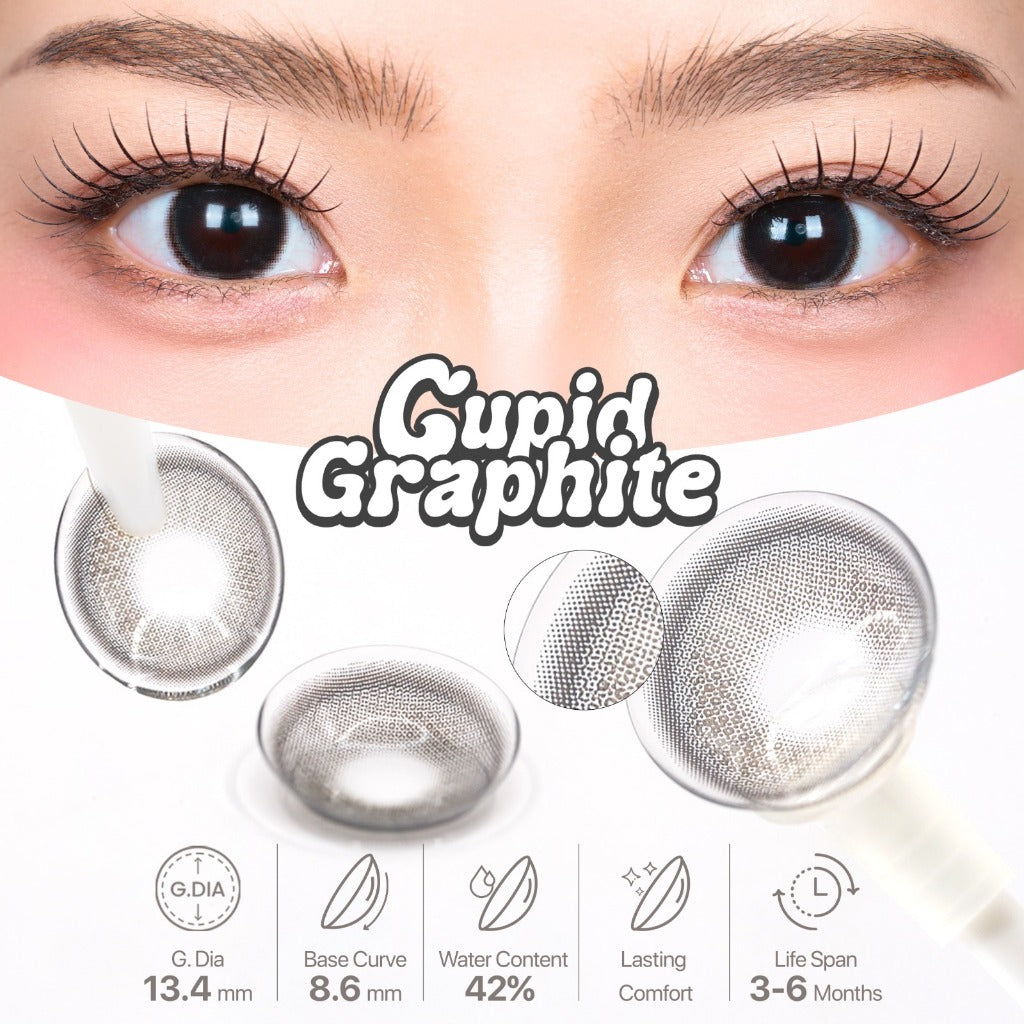 SOFTLENS NEW MORE DUBAI CUPID SERIES 14,5 MM NORMAL & MINUS (-0,50 S/D -6,00) BY CTK / SOFLEN / SOFTLEN / SOFLENS / DUBAI CUPID / DUBAI CUPID SILVER GRAPHITE KAKAO BUTTER / TUKUSOFTLENS / TUKU SOFTLENS