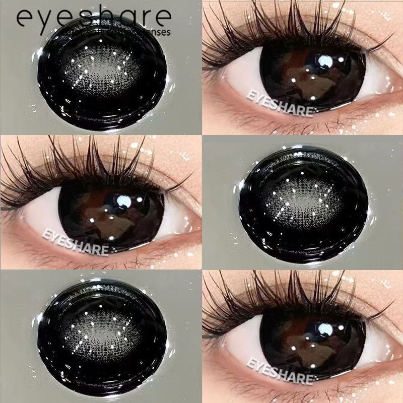 Eyeshare 15mm Softlens Black Big Eyes 1 Pasang Lensa Kontak Softlen Gray