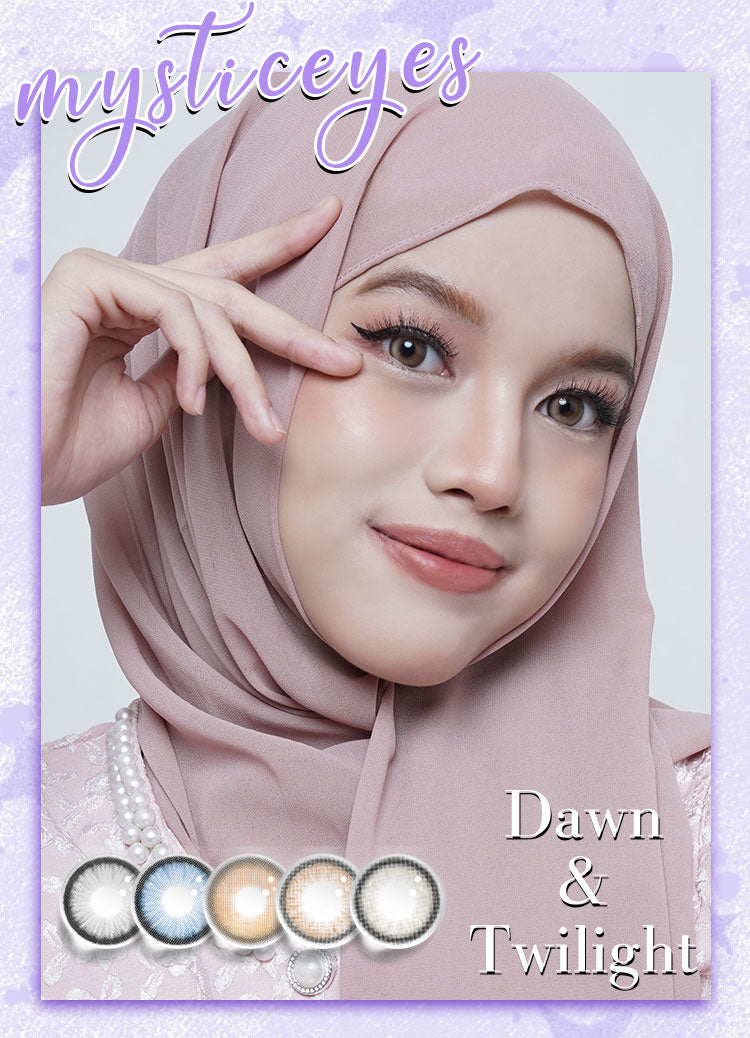 Mysticeyes Softlens Twilight Series Moonstone 14.2MM Black Big Eyes
