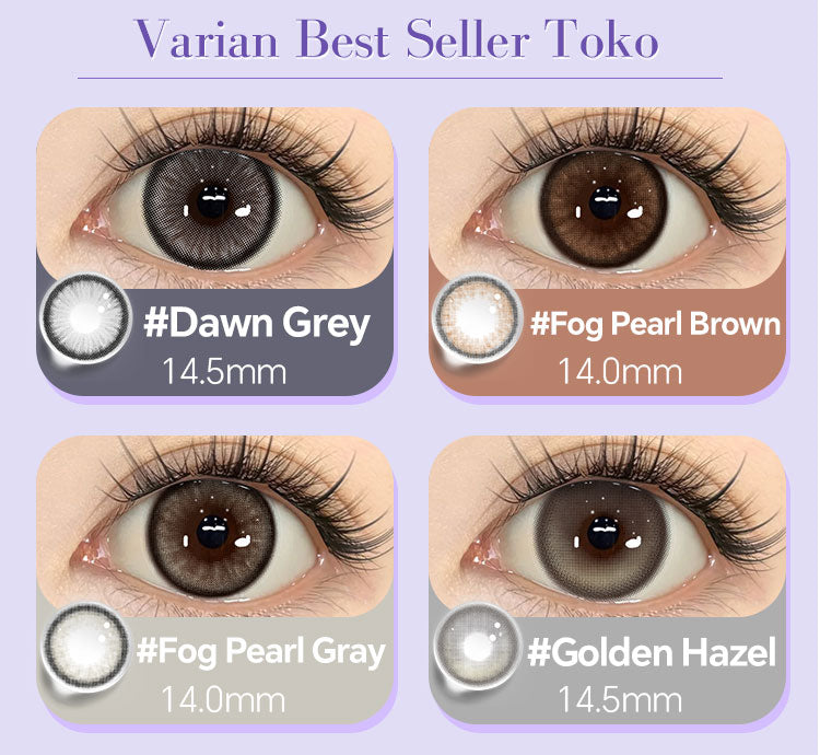Mysticeyes Softlens Twilight Series Moonstone 14.2MM Black Big Eyes