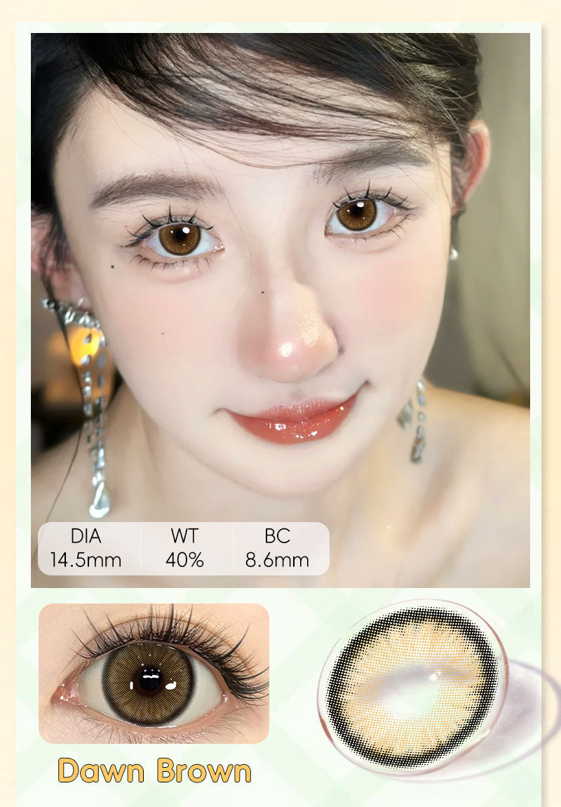 Mysticeyes Softlens Minus (0.00 s/d -6.00) Dawn Series 14.5MM