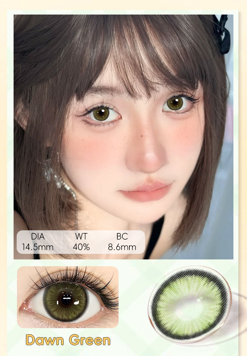 Mysticeyes Softlens Minus (0.00 s/d -6.00) Dawn Series 14.5MM