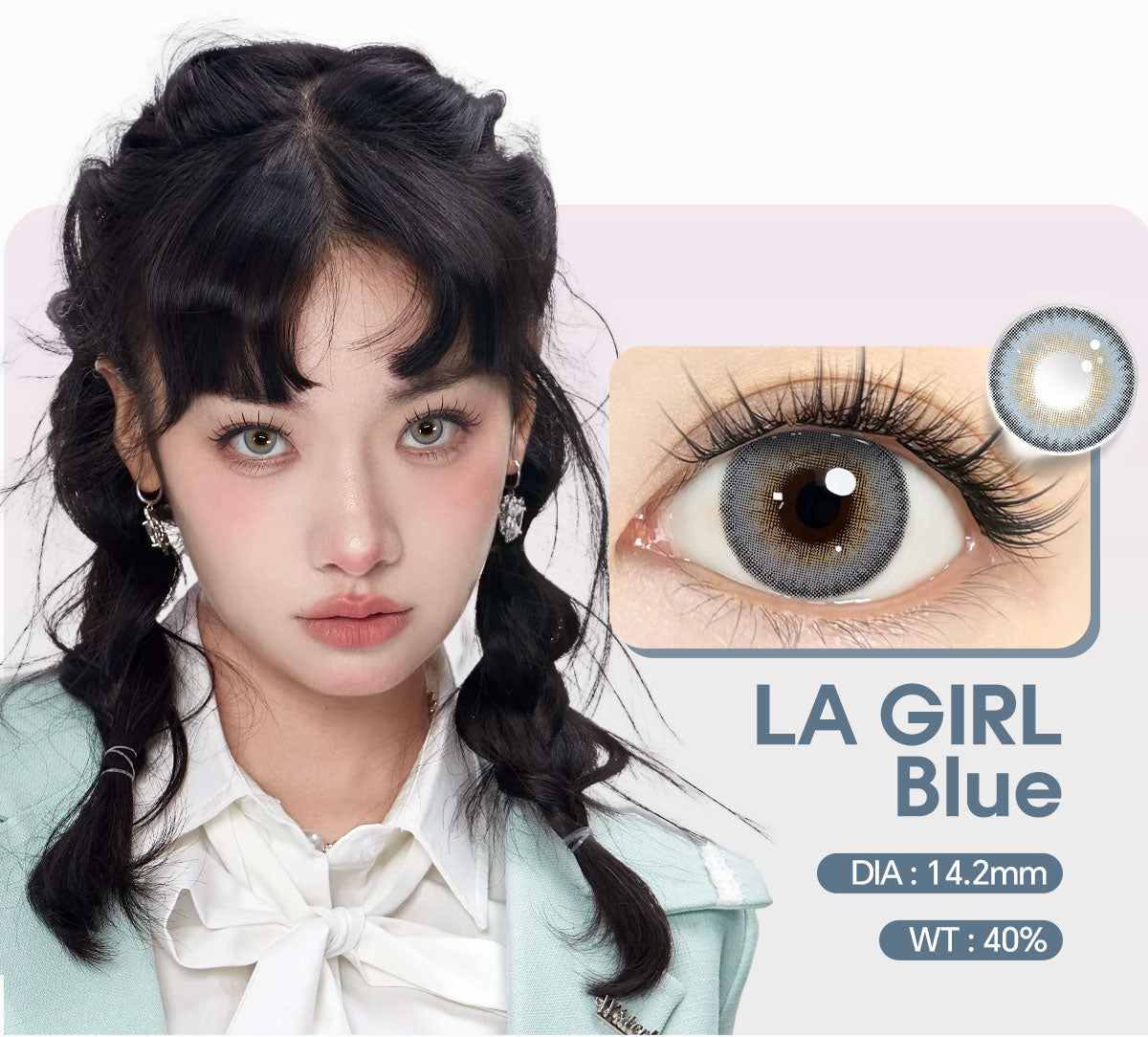 Mysticeyes 14.5mm Brown Contact Lenses (40% Water Content) - 6 Month Use