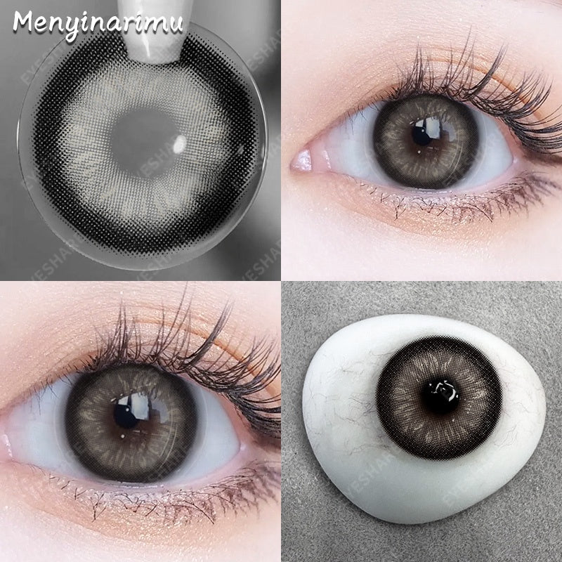 Eyeshare Black Softlens 14.5mm Big Eyes Natural Korea New Softlens Lensa Warna Soflen