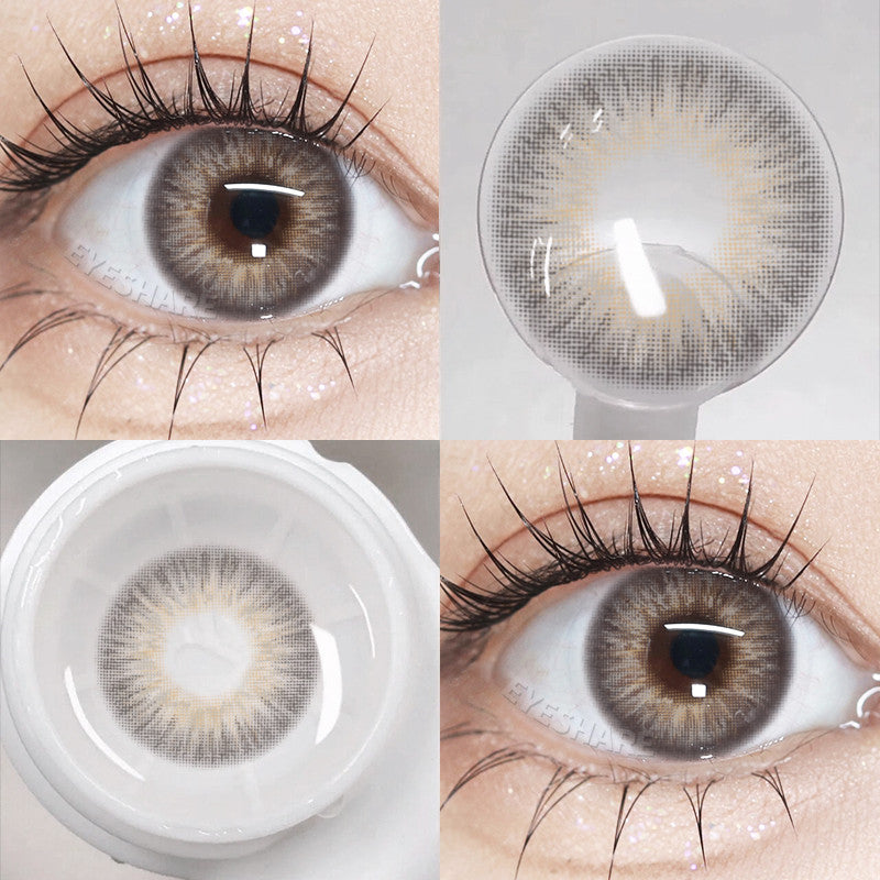 Eyeshare Softlens Minus(0.00~-10.00) 14.0mm Gray Brown Minus OMG Softlen Gray