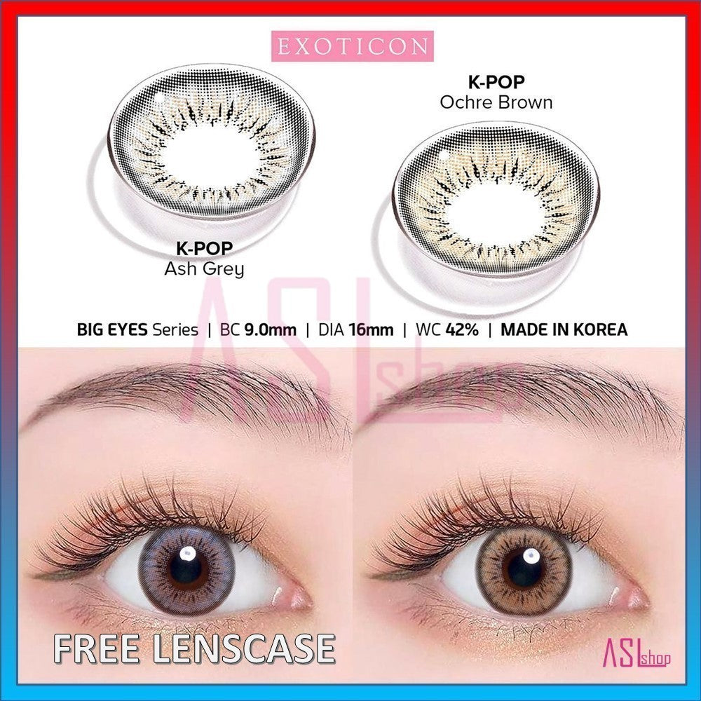 SOFTLENS KPOP NORMAL & MINUS (-0.50 s/d -4.00) BY EXOTICON / Soflens BIG EYES 16 MM