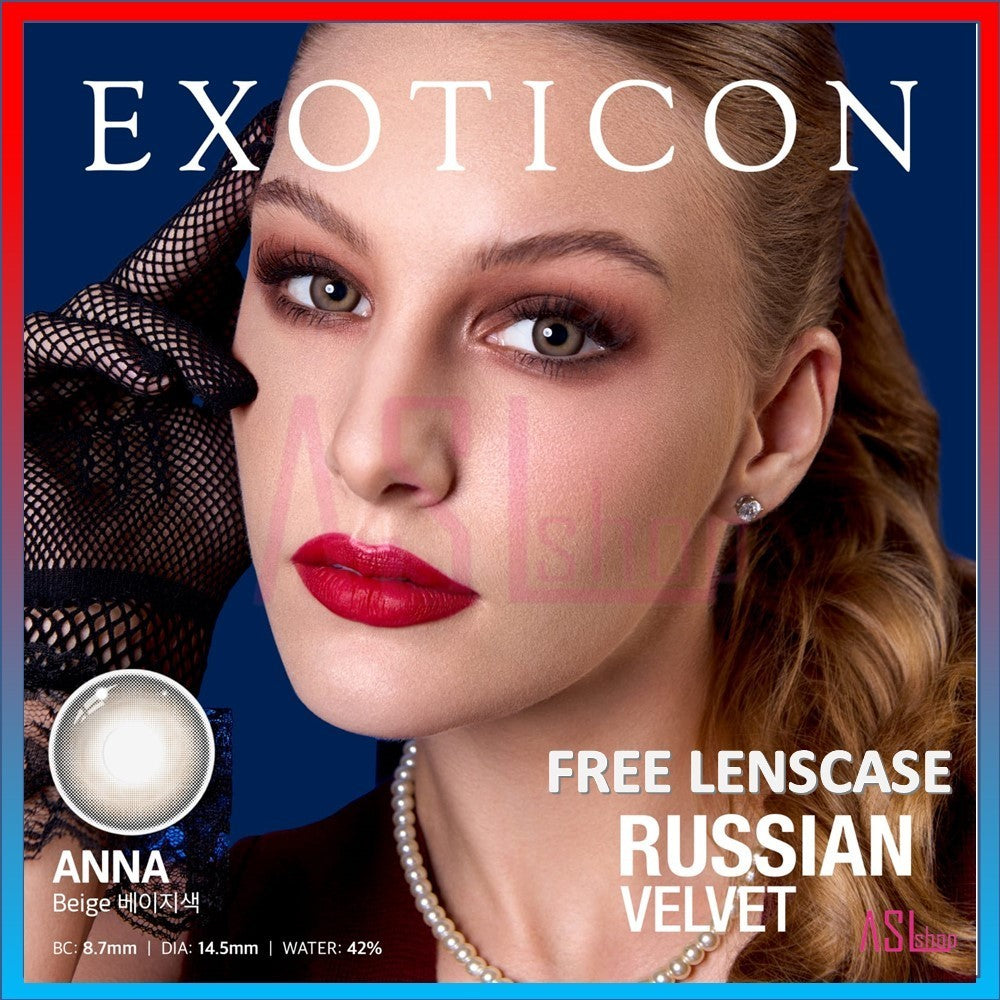 SOFTLENS RUSSIAN VELVET NEW NORMAL & MINUS (-0.50 s/d -3.00) BY EXOTICON / Soflens 14.5 mm