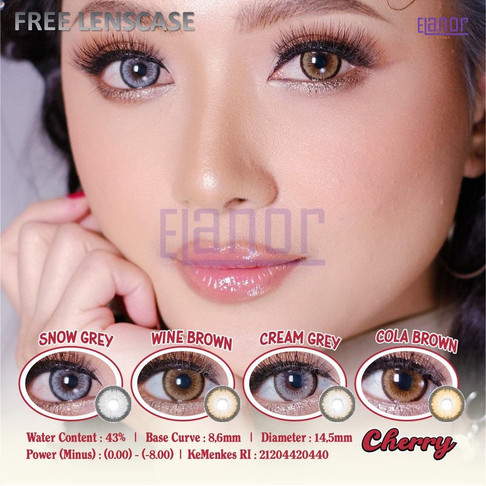 SOFTLENS FULL COLOR CHERRY NORMAL & MINUS (-0.50 s/d -6.00) IRISLAB