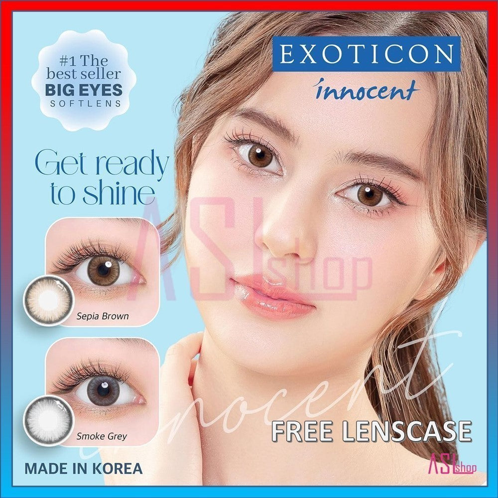 SOFTLENS INNOCENT NORMAL & MINUS (-0.50 s/d -4.00) BY EXOTICON / Soflens BIG EYES 16 mm