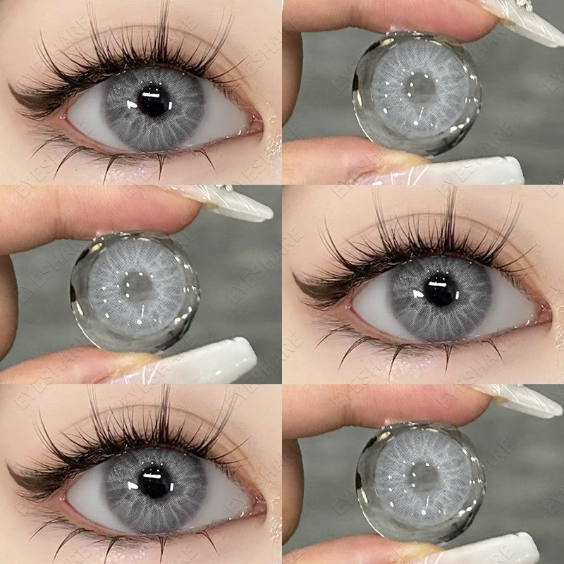 HOLLAND Series Brown Colored Contact Lenses - 14.5mm Diameter, Includes Free Lens Case
