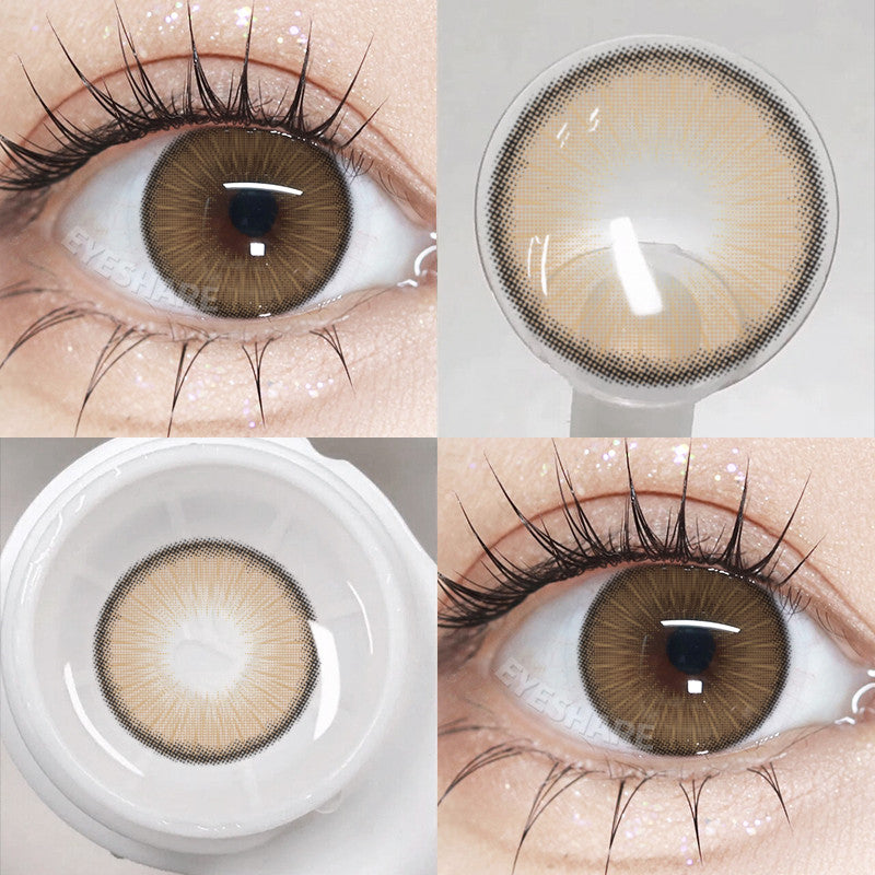 Eyeshare 15mm Softlens Black Big Eyes 1 Pasang Lensa Kontak Softlen Gray