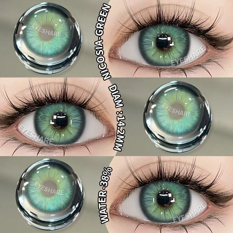 Eyeshare 15mm Softlens Black Big Eyes 1 Pasang Lensa Kontak Softlen Gray