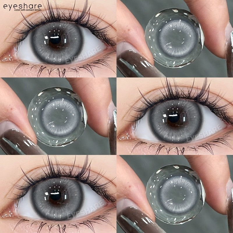 HOLLAND Series Brown Colored Contact Lenses - 14.5mm Diameter, Includes Free Lens Case