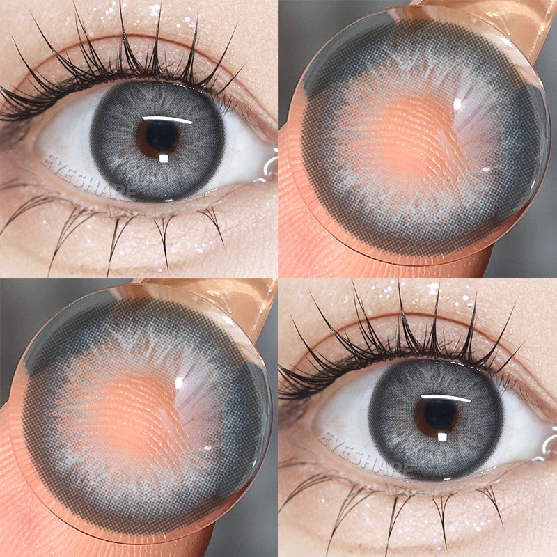Eyeshare 15mm Softlens Black Big Eyes 1 Pasang Lensa Kontak Softlen Gray