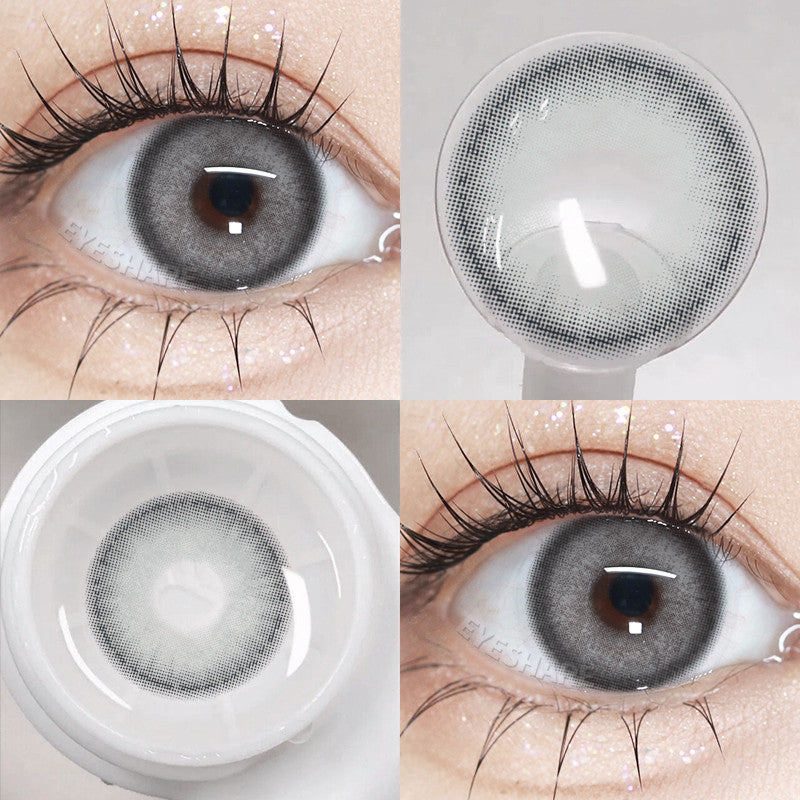 Eyeshare 15mm Softlens Black Big Eyes 1 Pasang Lensa Kontak Softlen Gray