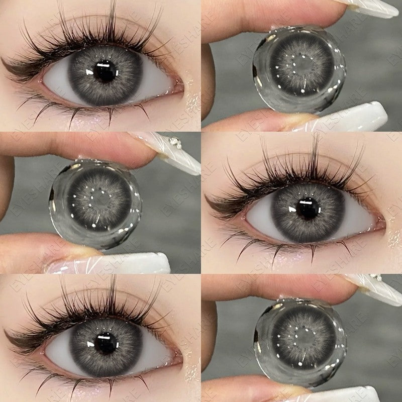 HOLLAND Series Brown Colored Contact Lenses - 14.5mm Diameter, Includes Free Lens Case