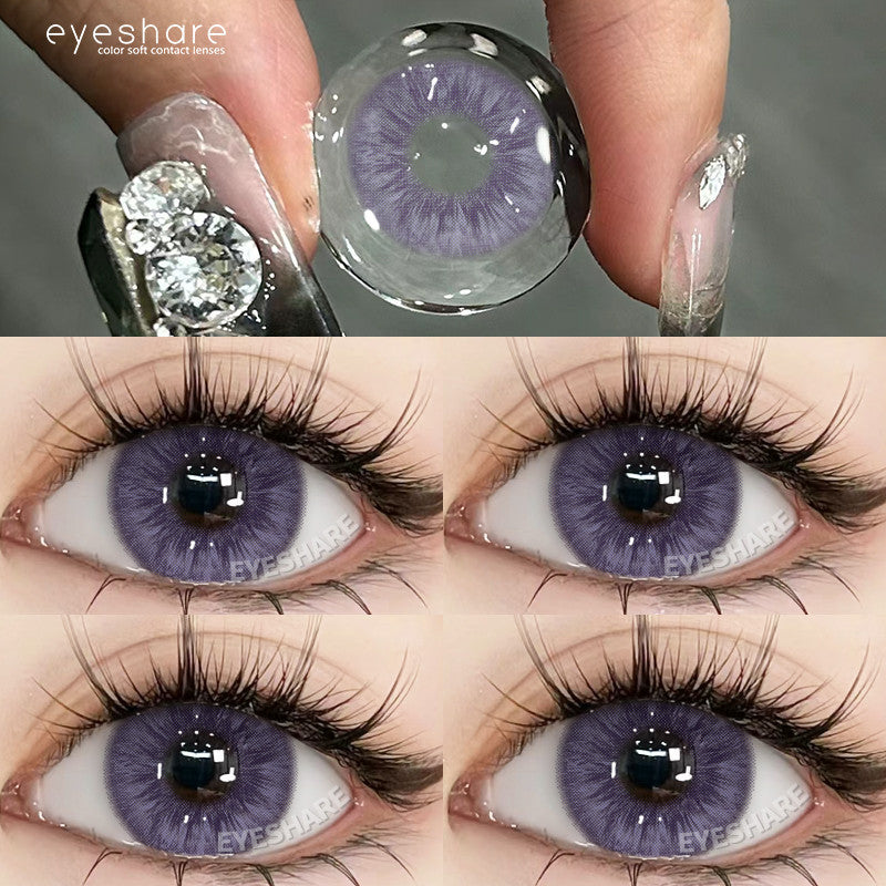 Eyeshare 15mm Softlens Black Big Eyes 1 Pasang Lensa Kontak Softlen Gray