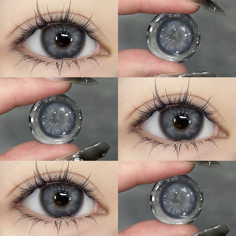 HOLLAND Series Brown Colored Contact Lenses - 14.5mm Diameter, Includes Free Lens Case