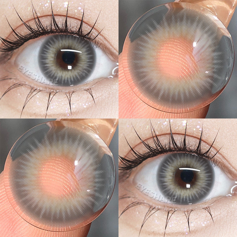 Eyeshare 15mm Softlens Black Big Eyes 1 Pasang Lensa Kontak Softlen Gray