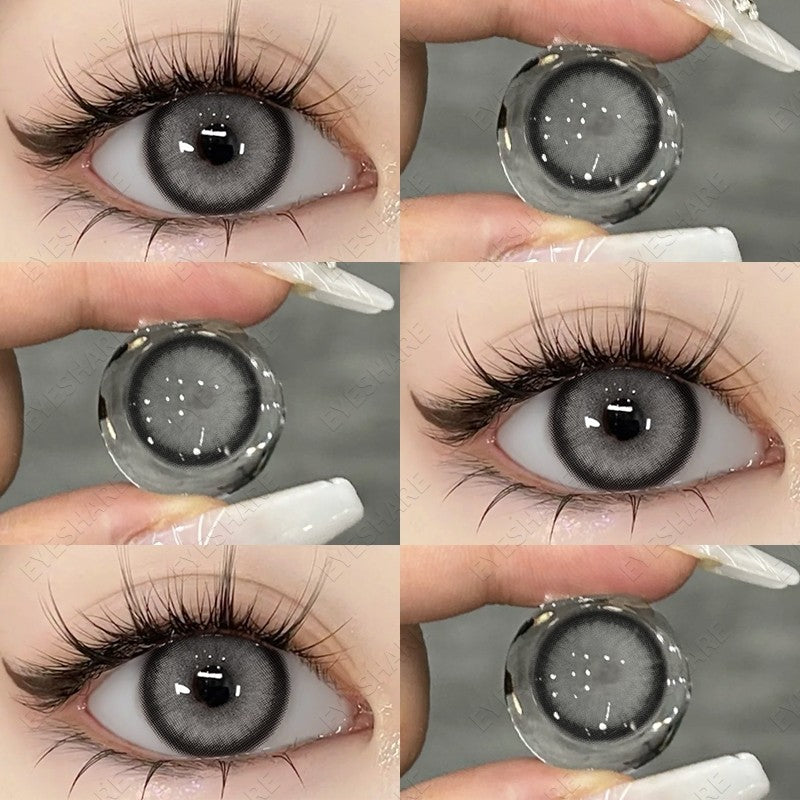 HOLLAND Series Brown Colored Contact Lenses - 14.5mm Diameter, Includes Free Lens Case