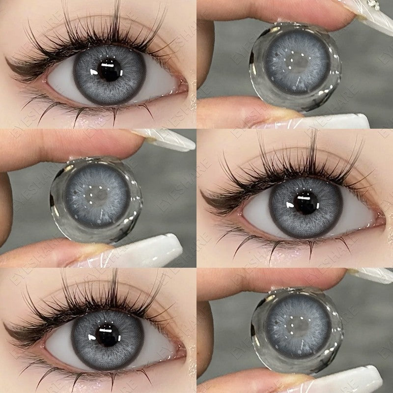 HOLLAND Series Brown Colored Contact Lenses - 14.5mm Diameter, Includes Free Lens Case