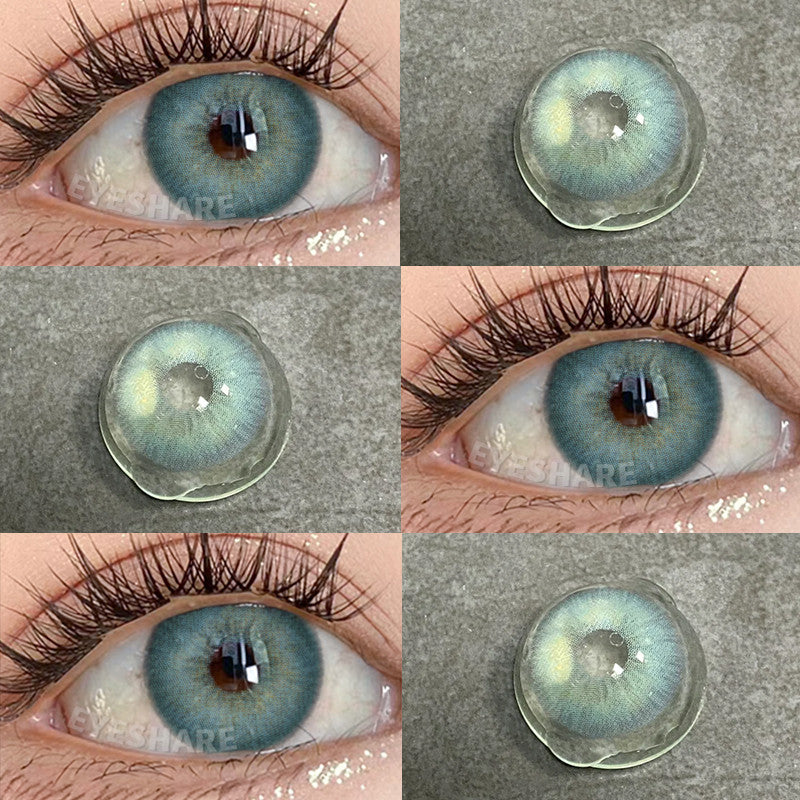 HOLLAND Series Brown Colored Contact Lenses - 14.5mm Diameter, Includes Free Lens Case