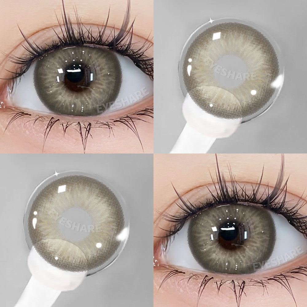 Eyeshare 15mm Softlens Black Big Eyes 1 Pasang Lensa Kontak Softlen Gray
