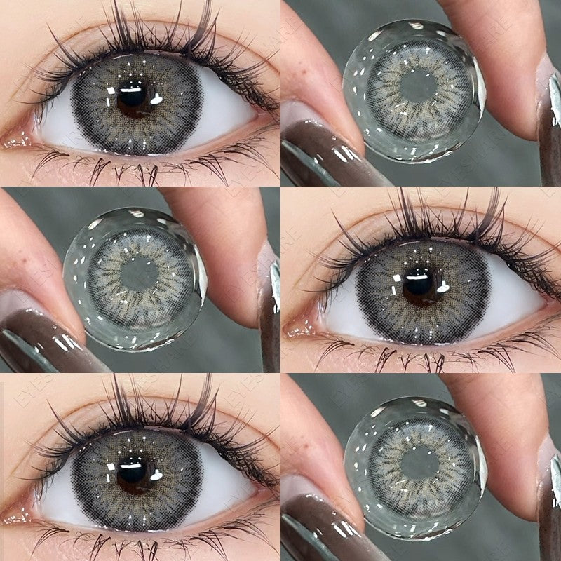 HOLLAND Series Brown Colored Contact Lenses - 14.5mm Diameter, Includes Free Lens Case