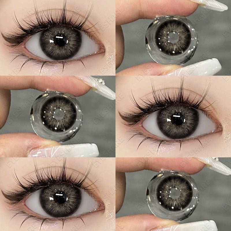 HOLLAND Series Brown Colored Contact Lenses - 14.5mm Diameter, Includes Free Lens Case