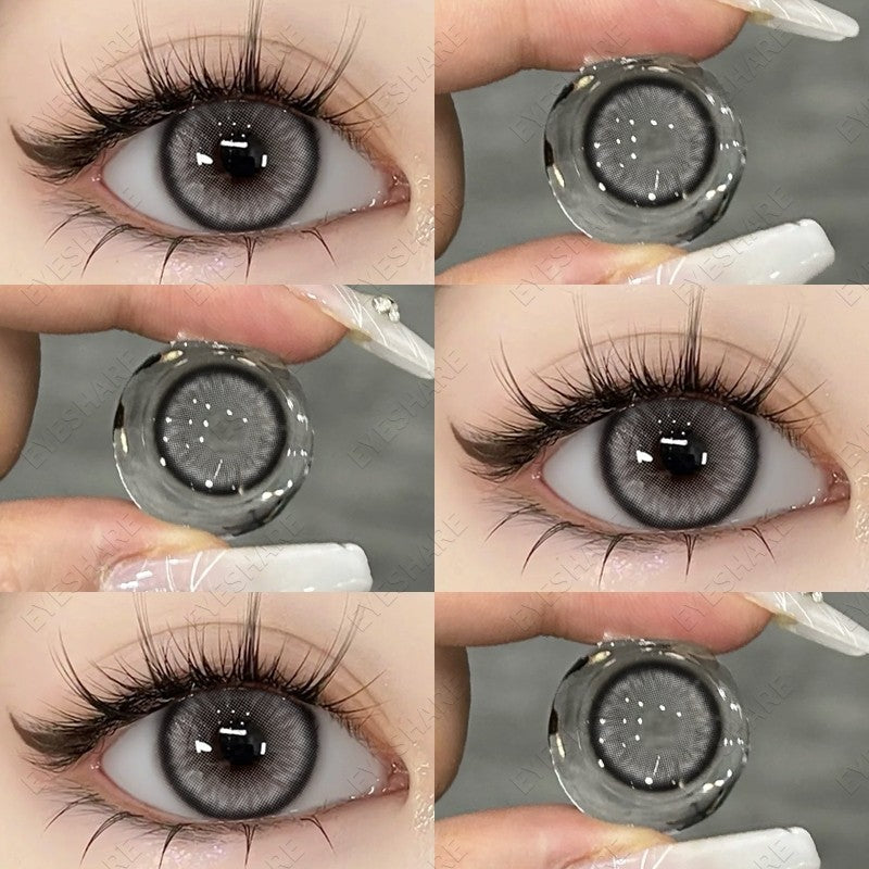 HOLLAND Series Brown Colored Contact Lenses - 14.5mm Diameter, Includes Free Lens Case