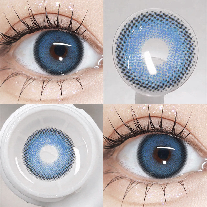 Eyeshare 15mm Softlens Black Big Eyes 1 Pasang Lensa Kontak Softlen Gray