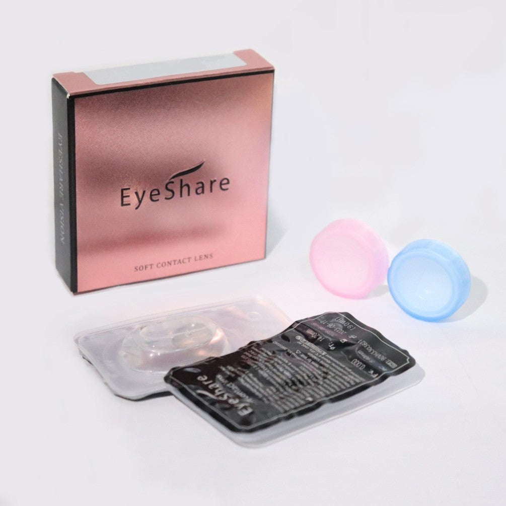 HOLLAND Series Brown Colored Contact Lenses - 14.5mm Diameter, Includes Free Lens Case