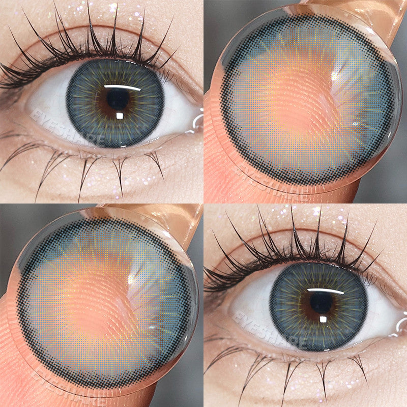 Eyeshare 15mm Softlens Black Big Eyes 1 Pasang Lensa Kontak Softlen Gray