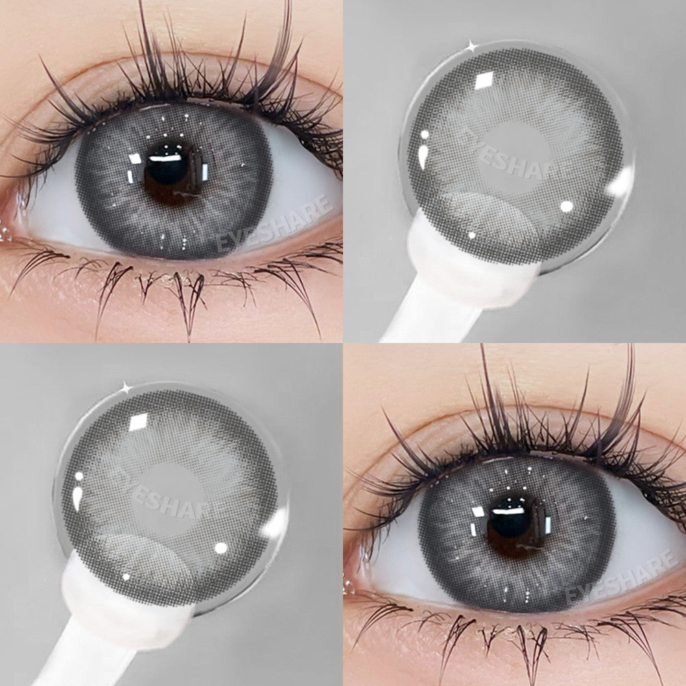 Eyeshare 15mm Softlens Black Big Eyes 1 Pasang Lensa Kontak Softlen Gray