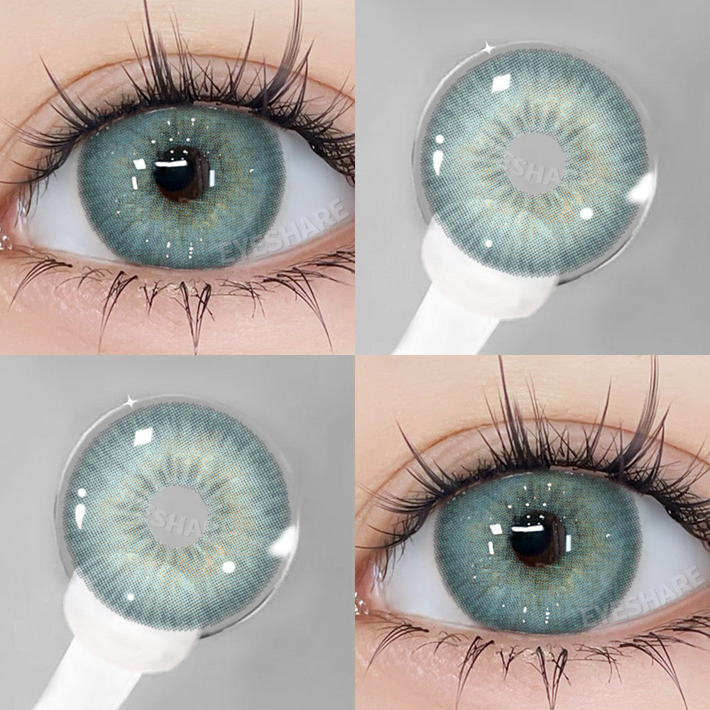 Eyeshare 15mm Softlens Black Big Eyes 1 Pasang Lensa Kontak Softlen Gray