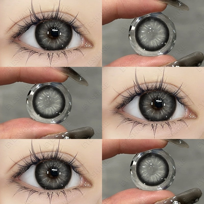 HOLLAND Series Brown Colored Contact Lenses - 14.5mm Diameter, Includes Free Lens Case