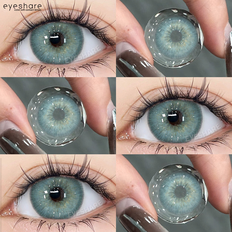 HOLLAND Series Brown Colored Contact Lenses - 14.5mm Diameter, Includes Free Lens Case